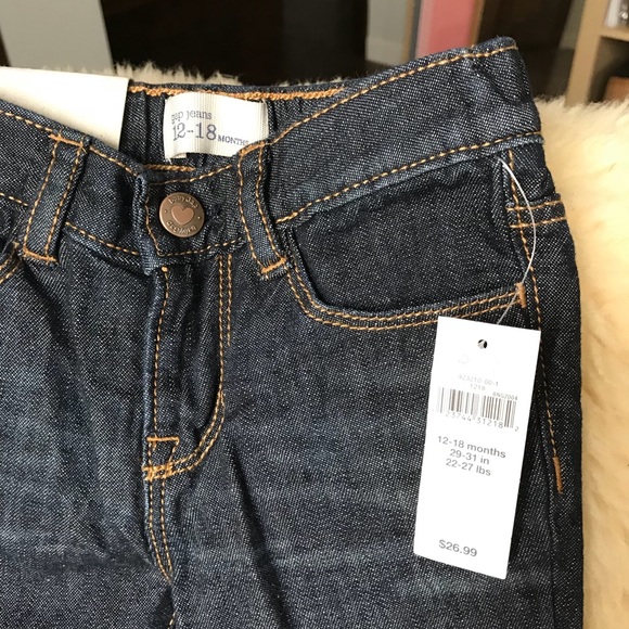 GAP Kids Girls Jeans w Polka Dots NWT, 12-18m - Picture 4 of 4